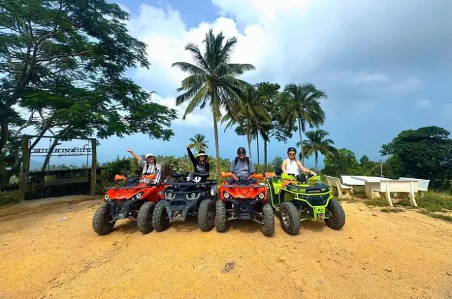 Recorrido en ATV por Koh Samui: Miradores de montaña y cascadas