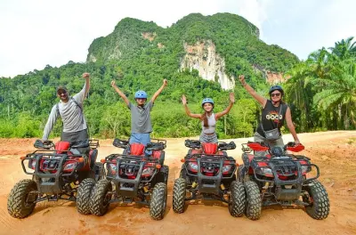 Quadriciclo em Krabi: Trilhas na selva solo ou com passageiro