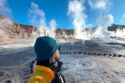 Lever de soleil aux geysers de Tatio depuis San Pedro de Atacama