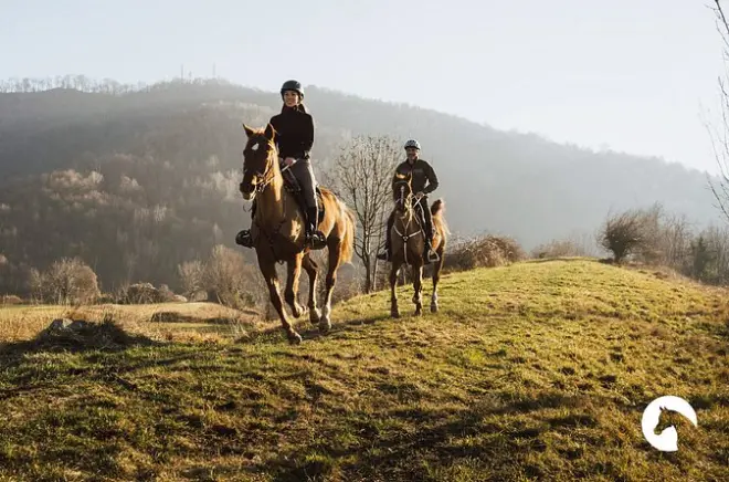 Horseback riding for expert riders, Lake Como