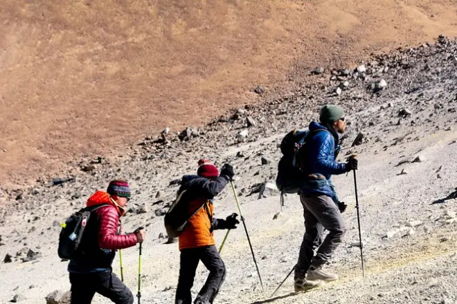 Cerro Toco à 5600 m près de San Pedro : Vues depuis le sommet