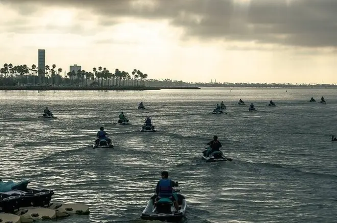 Tour guiado en jetski Long Beach: De Palos Verdes a Huntington Pier