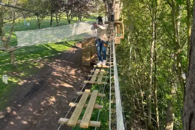 Ziplining in Rouen: Tree Course with Rope Bridges