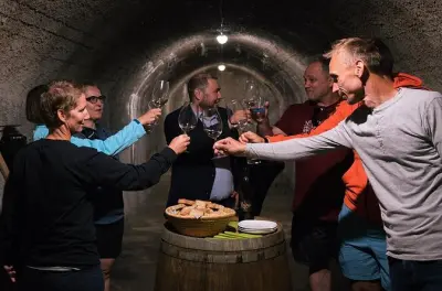 Degustazione vini nella fortezza sotterranea sulle colline di Idrija