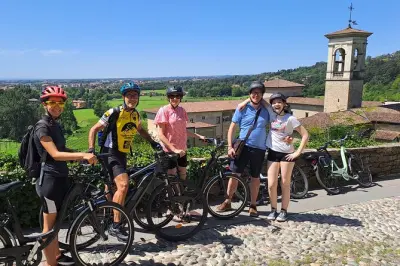 Tour en e-bike à Bergame : Città Alta et remparts classés UNESCO