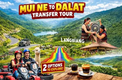 Mui Ne to Da Lat scenic tour: Go-Kart, Mongo Land & Langbiang