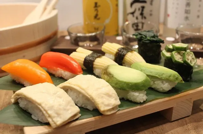 Corso di sushi vegano a Dotonbori, Osaka