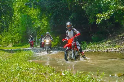 Dirt bike tour El Nido: Beginner ride through rice fields