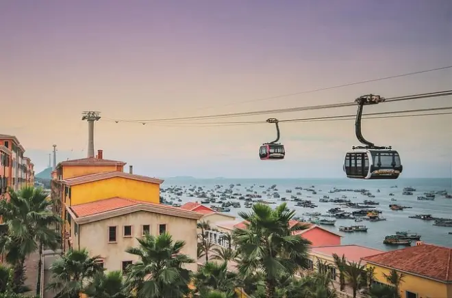 Phu Quoc isla sur con el teleférico más largo del mundo