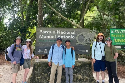 Feel the thrill of spotting sloths, monkeys, and rare birds on a small-group nature walk in manuel antonio, ending with free time on a white sand beach. includes guide & telescope.