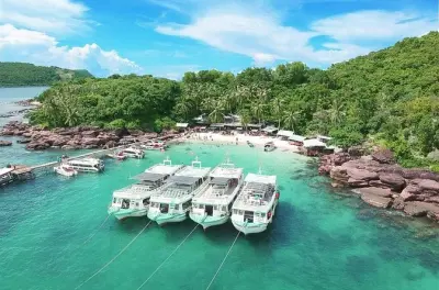 Phu Quoc: Tour de 3 islas en barco y teleférico