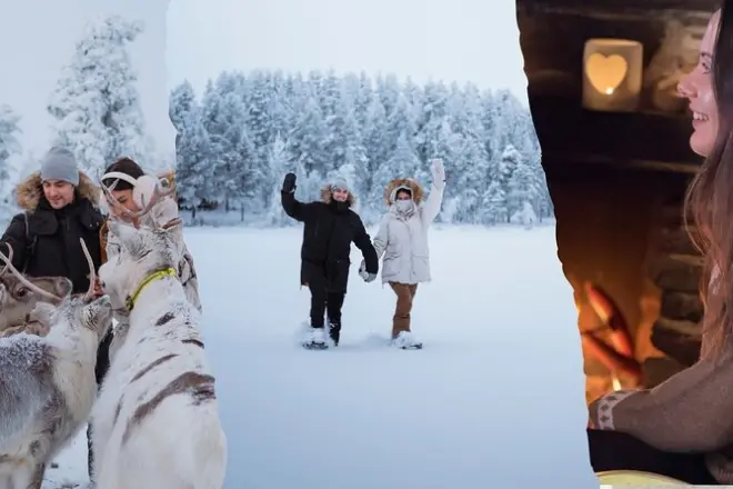 Reindeer Farm & Snowshoeing in Levi: Small Group, Private Lake