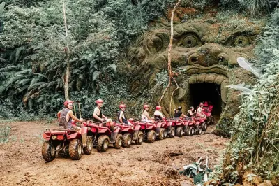 Balade en quad à Bali : Rizières, cascade et tunnel naturel