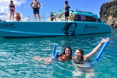 Feel the breeze on a st. martin boat tour with snorkeling at creole rock, turtles at tintamarre, paddle boards, open bar, and a caribbean bbq lunch included.