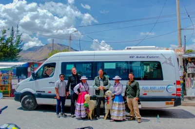 Wake up early for a colca canyon day trip from arequipa with condor spotting at condor cross, andean hot springs, and a traditional buffet lunch. includes hotel pickup.