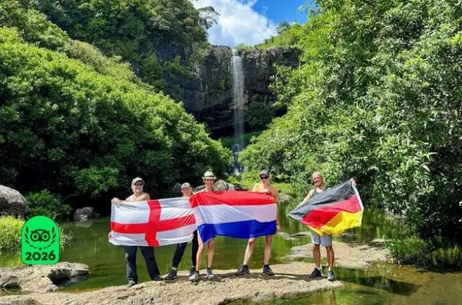 Trilha guiada de 8h no Black River Gorges até as Cataratas Tamarind