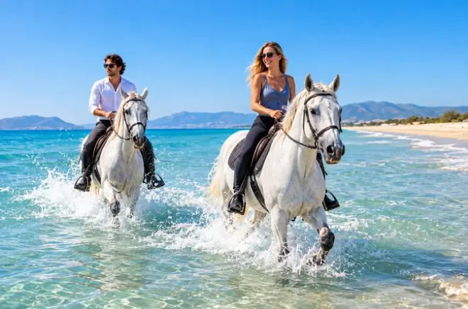 Equitazione a Bodrum: Spiaggia e mare