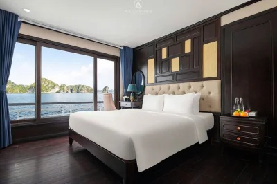 Wake up to halong bay’s misty sunrise, kayak hidden coves, and sleep in a private cabin. includes hotel pickup from hanoi old quarter, meals, and flexible transfers.