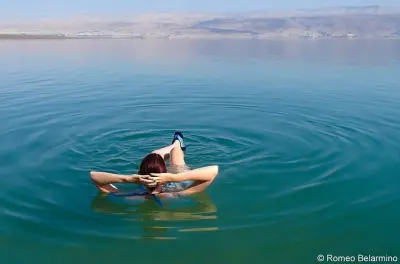 Mer Morte et site du baptême depuis Amman : Baignade et histoire