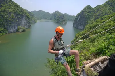Cat Ba rapel e caiaque: Lagoa Hang Vem