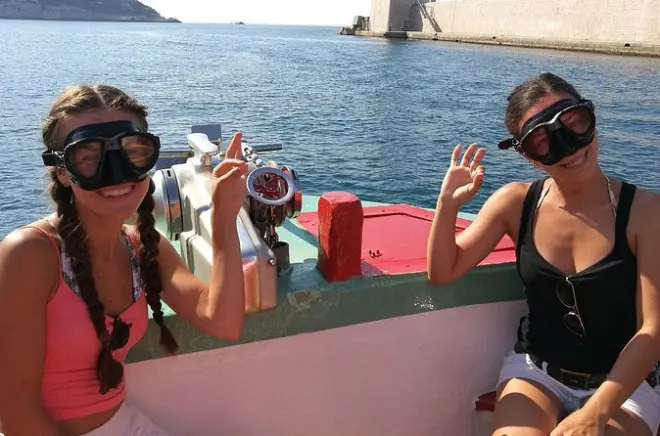 Snorkel em Nice com penhascos e introdução ao mergulho scuba