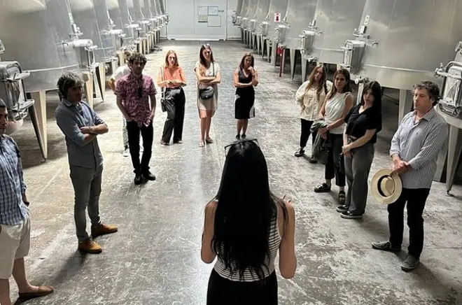 Dégustation de trois vins et visite des tonneaux à Trivento, Maipú