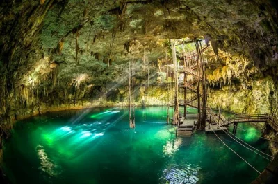 Book your cenote maya native park admission. swim, rappel, join a mayan blessing, and enjoy a local buffet in the yucatan’s largest cenote dome.