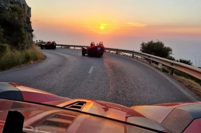 Slingshot Sunset Tour from Paguera: Drive Mallorca's Coast