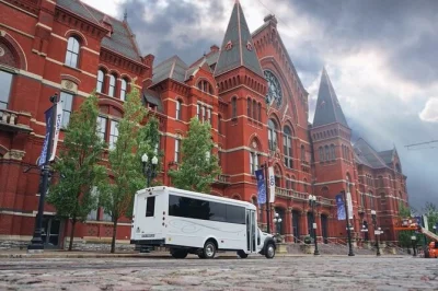 See cincinnati’s history come alive on a multimedia bus tour with vintage photos, stops at union terminal & findlay market, and stories from local guides.