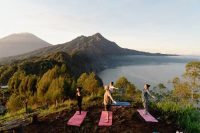 Connect with bali’s ancient culture: sunrise trek at batur caldera, herbal walk, boat to lake temple, blessings, and local breakfast. book private tour.