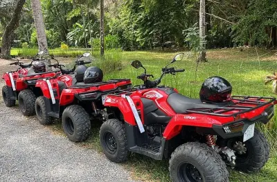 ATV and Zipline Combo in Montezuma: River trails to canopy