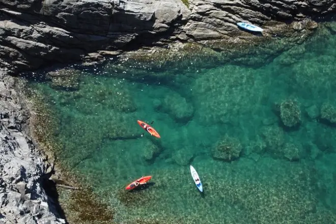 Snorkeling entre Levanto et Cinque Terre : Kayak et paddle