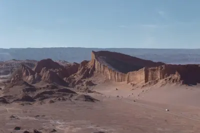 Valle de la Luna depuis San Pedro : Coucher de soleil et cavernes de sel