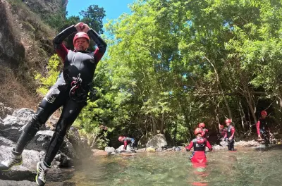 Cañonismo nivel 2 en Ribeiro do Cidrão: Cascadas técnicas