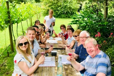 Swap city rush for a tamborine mountain wine tour—taste boutique reds, meet local makers, enjoy a 2-course lunch & relax with small-group pickup from brisbane or gold coast.