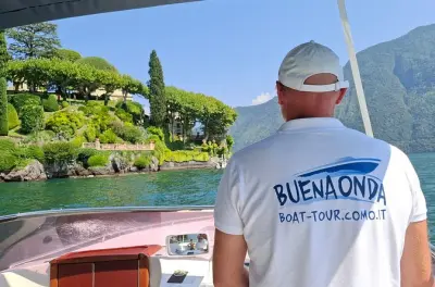 Private Boat Tour Bellagio: Lake Como Villas & Nesso Waterfall