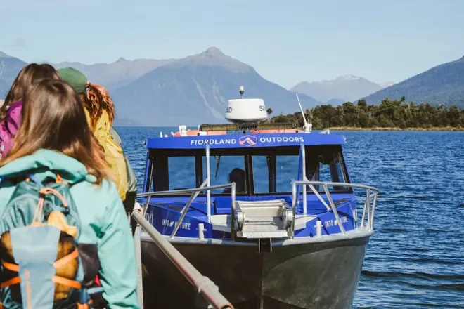 Milford Track water taxi: Traversata di 50 minuti fino a Brod Bay