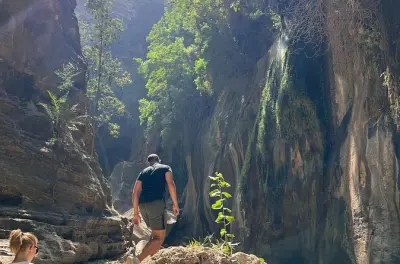 Wadi Lajab hike from Abha: Canyon with streams and waterfalls