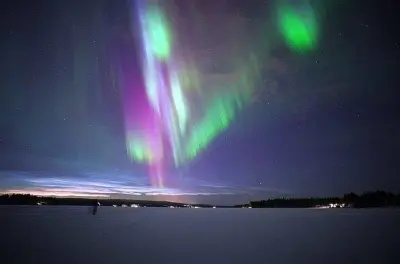 Chasse aux aurores boréales à Rovaniemi avec garantie remboursement