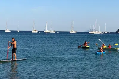 Pagaie en SUP et canoë vers la plage sauvage de Galenzana, Elbe