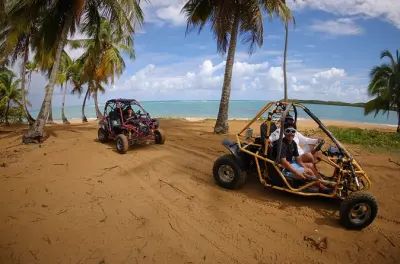 ATV riding in Piñones: Beach buggy and El Yunque waterfall