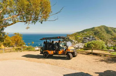 Tour privé en voiturette de golf à Avalon : Guide local, 2 heures