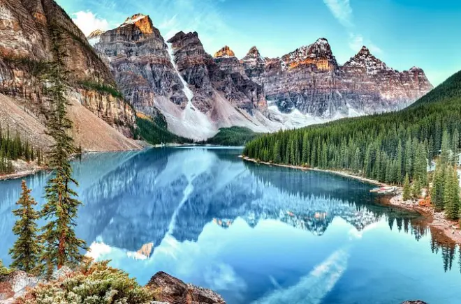Tour privado guiado: Lago Moraine e lago Louise saindo de Banff