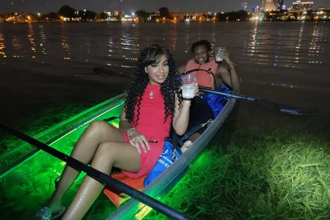 LED Glow Kayaking in Orlando: Clear Kayak Date Night