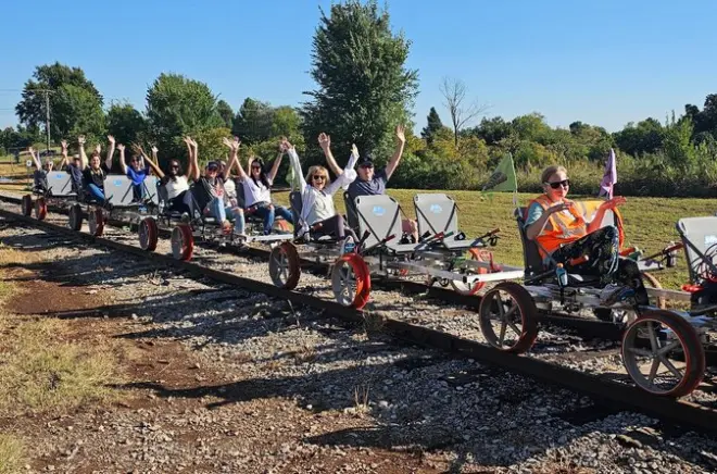 Expérience rail cruiser à Oklahoma City : Balade de 75 minutes