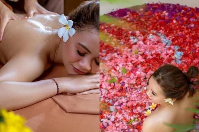 Disfruta un spa de lujo en bali con masaje, exfoliación corporal y baño de flores. incluye recogida en hotel, tés herbales y terapeutas locales. plazas limitadas.