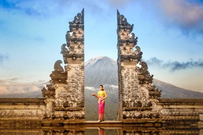 Step through bali’s gate of heaven at lempuyang temple, wander lush rice terraces, explore tirta gangga & cool waterfalls. private tour with hotel pickup.