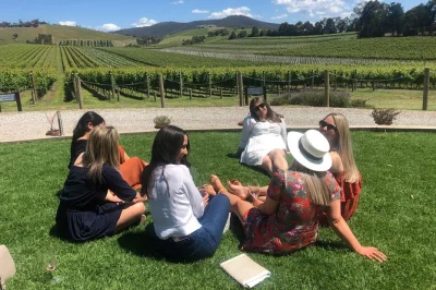 Leave melbourne for a yarra valley wine tour with tastings at chandon, tokar estate, soumah lunch, and yering farm cider. small groups, pickup included.