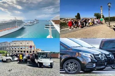 Rome depuis Civitavecchia : Visite guidée en voiturette de golf