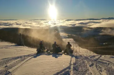 Tour in motoslitta nello Utah: Backcountry delle montagne Wasatch